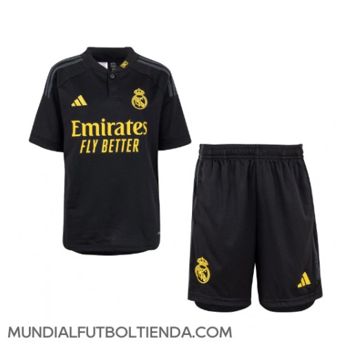 Camiseta Real Madrid Tercera Equipación Replica 2023-24 para niños mangas cortas (+ Pantalones cortos)